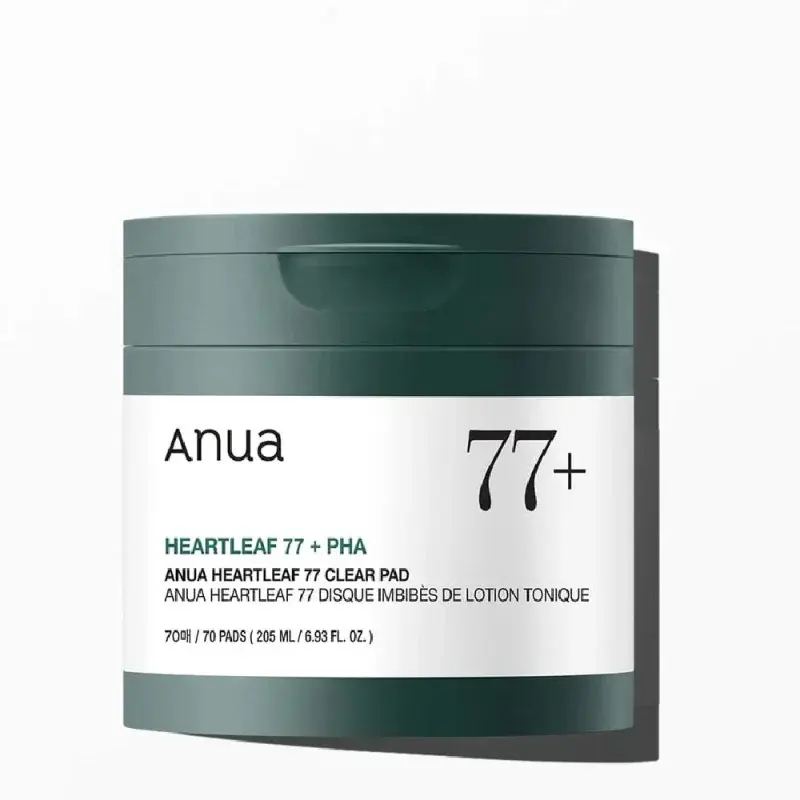 ANUA Heartleaf 77 Clear Pad – valomieji padeliai, 205 ml