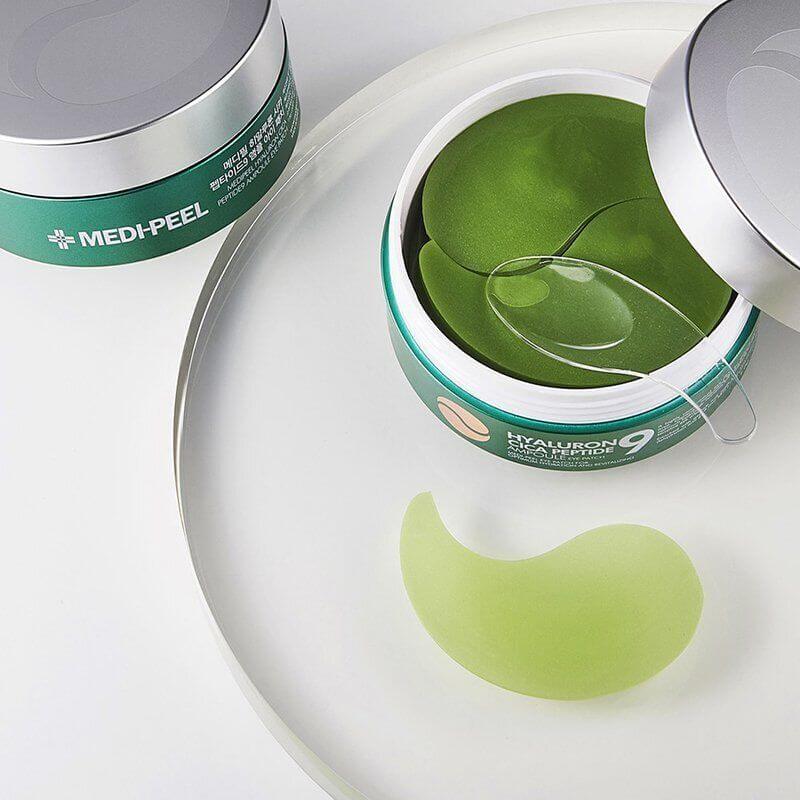 MEDI-PEEL Hyaluron Cica Peptide 9 Ampoule Eye Patch – hidrogelinės paakių kaukės, 60 vnt.