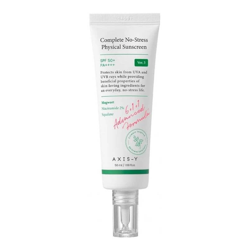 AXIS-Y Complete No-Stress Physical (V3) – apsauga nuo saulės SPF50+ PA++++, 50 ml