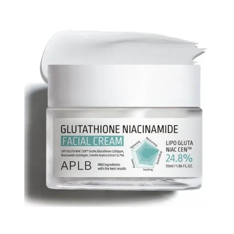 APLB Glutathione Niacinamide Facial Cream – veido kremas, 55 ml