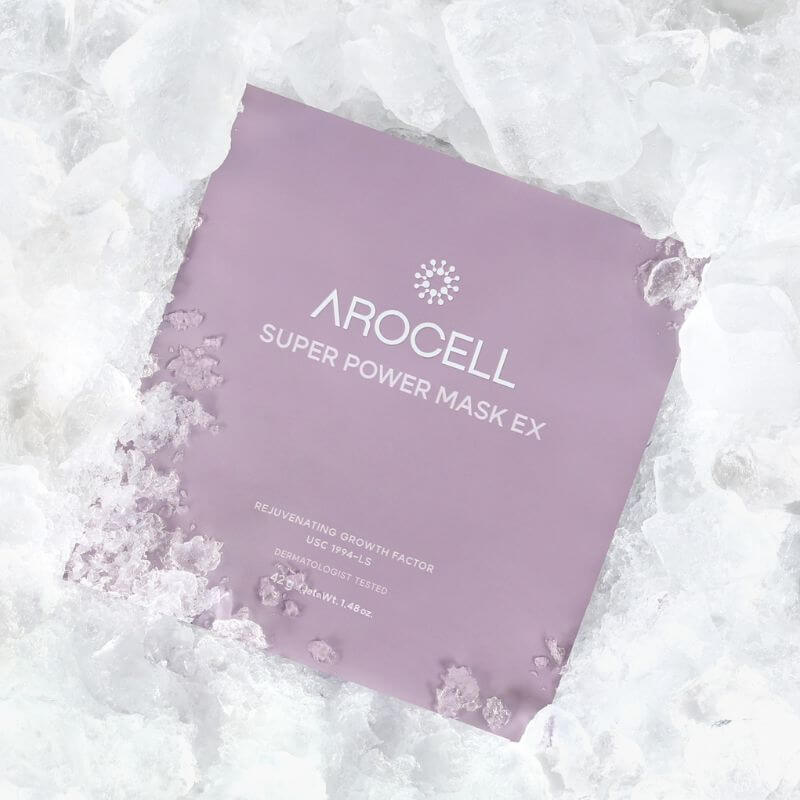 Arocell Super Power Mask EX – hidrogelinė veido kaukė su niacinamidu ir hialurono rūgštimi