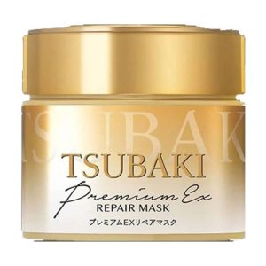 Shiseido Tsubaki Premium EX Repair Mask – plaukų kaukė su kamelijų aliejumi, 180 g