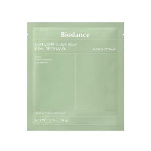 Biodance Refreshing Sea Kelp Real Deep Mask – gaivinanti veido kaukė, 1 vnt.