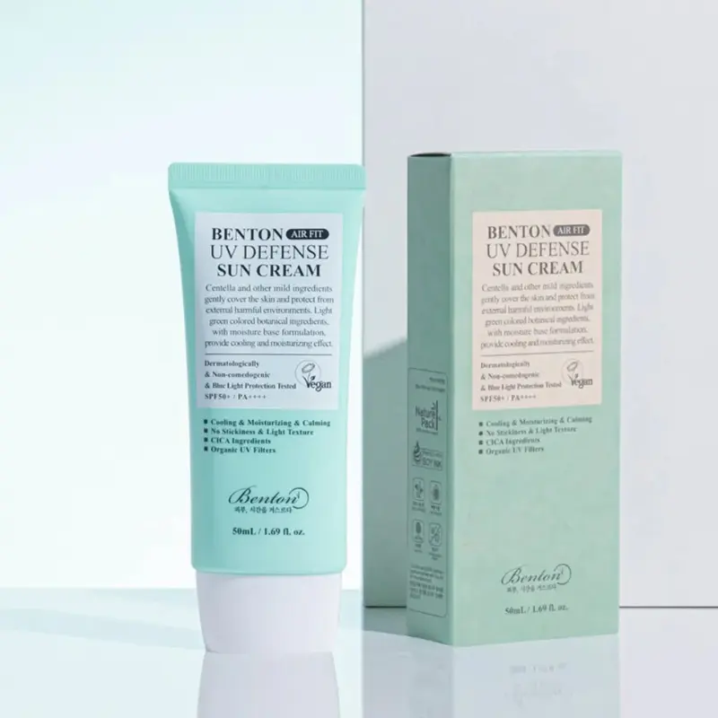 Benton Air Fit UV Defense Sun Cream – lengvas veido kremas nuo saulės, 50 ml Benton Air Fit UV Defense Sun Cream – lengvas veido kremas nuo saulės, 50 ml