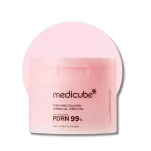 Medicube PDRN Pink Collagen Toning Gel Toner Pad – geliniai toniko padeliai, 70 vnt.