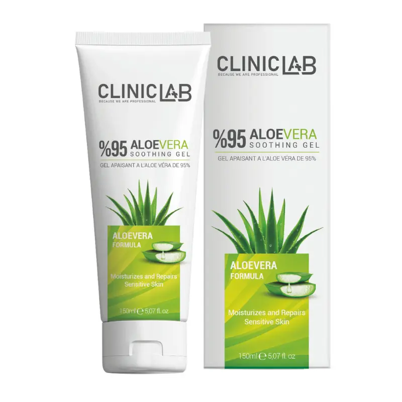 CLINICLAB Aloevera 95% Soothing Gel – raminantis alavijų gelis, 150 ml