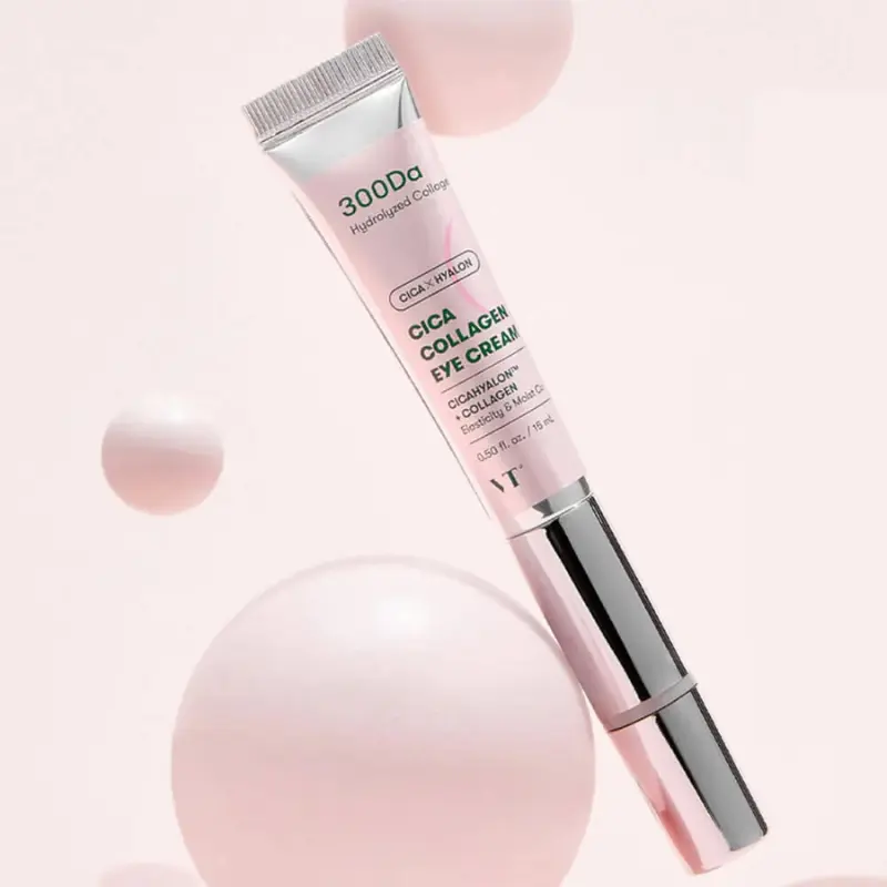 VT COSMETICS Cica Collagen Eye Cream – stangrinantis paakių kremas su kolagenu ir azijine centele, 15 ml